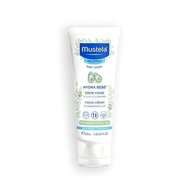 Mustela Hydra Bébé Facial Cream ενυδατική κρέμα προσώπου για μωρά και παιδιά 40ml