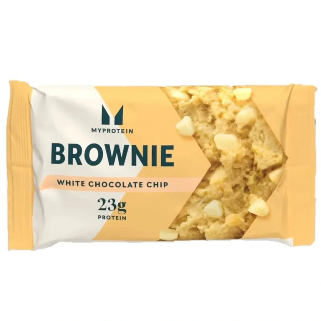 MyProtein Protein Brownie White Chocolate Chip 75g – Πρωτεϊνικό Μπράουνι με Λευκή Σοκολάτα και 23g Πρωτεΐνης