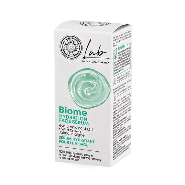 Natura Siberica Lab Biome Hydration Face Serum 30ml Ενυδατικός Ορός Προσώπου Συσκευασία Κουτί