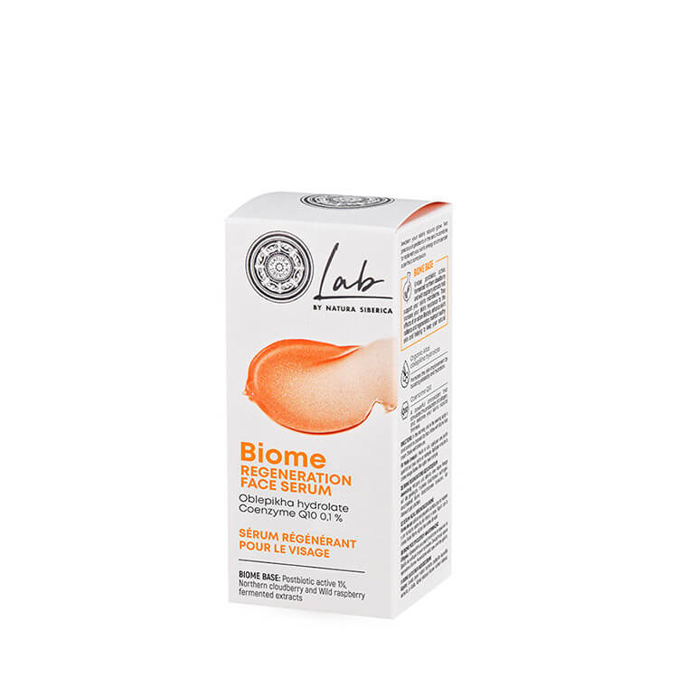 Natura Siberica Lab Biome Regeneration Face Serum - Biome Ορός Προσώπου Αναγέννησης 30mL - Κουτί συσκευασίας