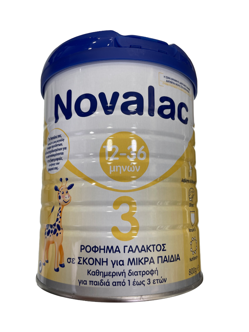 Novalac 3 Ρόφημα Γάλακτος για Μικρά Παιδιά 12-36 Μηνών 800g