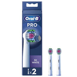 oral-b 3d white ανταλλακτικές κεφαλές βούρτσας 2 τεμαχίων