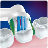 oral-b 3d white καθαρισμός εμπρός και ανάμεσα στα δόντια