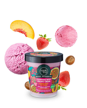 Organic Shop Peeling Cream Summer Fruit Ice Cream με Φρούτα