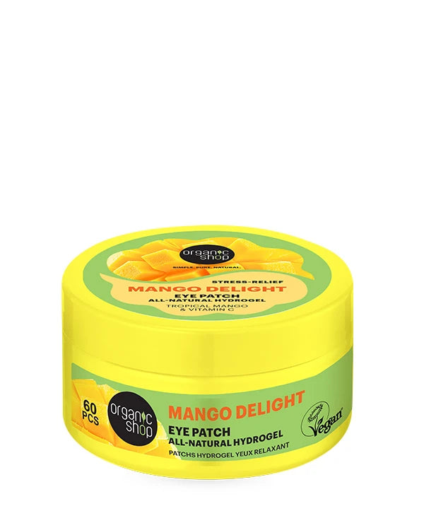 Organic Shop Mango Delight Eye Patch Επιθέματα Ματιών με Μάνγκο Συσκευασία