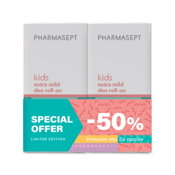 Pharmasept Kids Extra Mild Deo Roll-On Duo -50% στο 2ο προϊόν