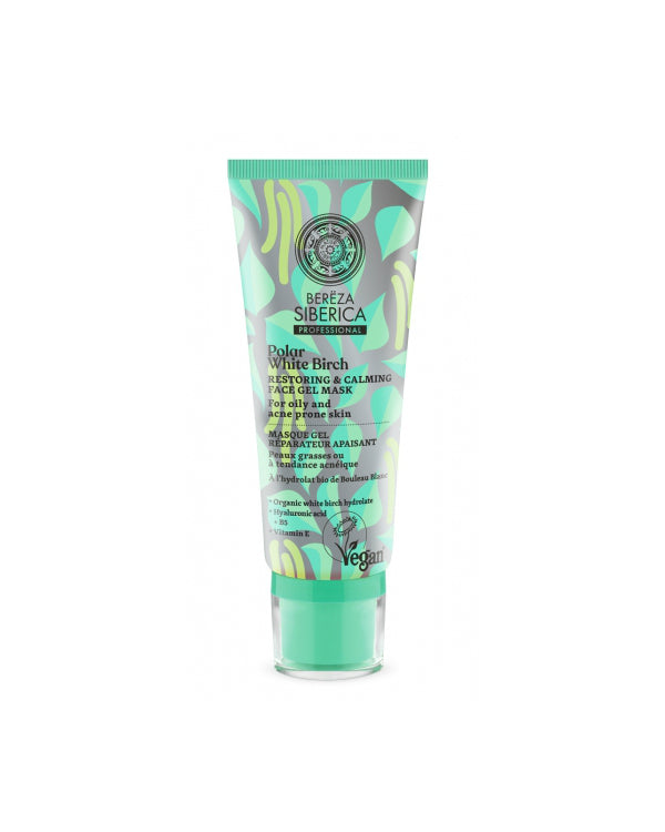 Natura Siberica Bereza Polar White Birch Restoring & Calming Face Gel Mask 100ml