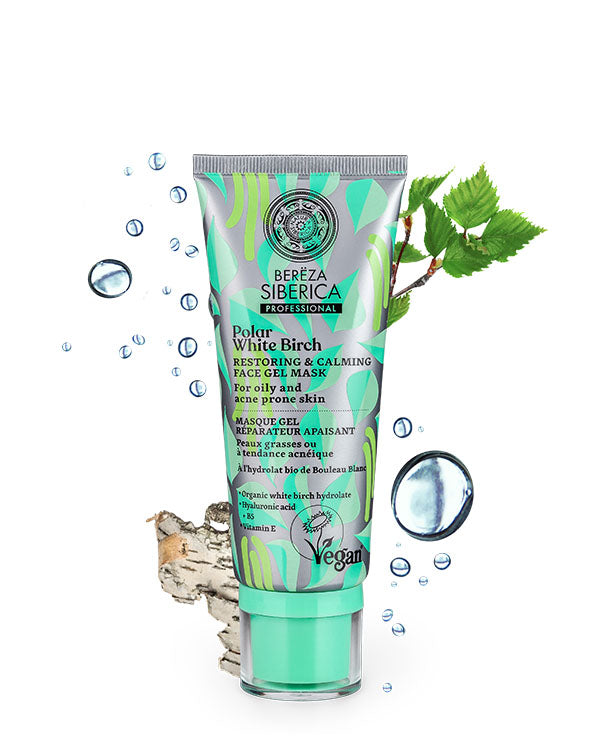 Natura Siberica Bereza Polar White Birch Restoring & Calming Face Gel Mask 100ml
