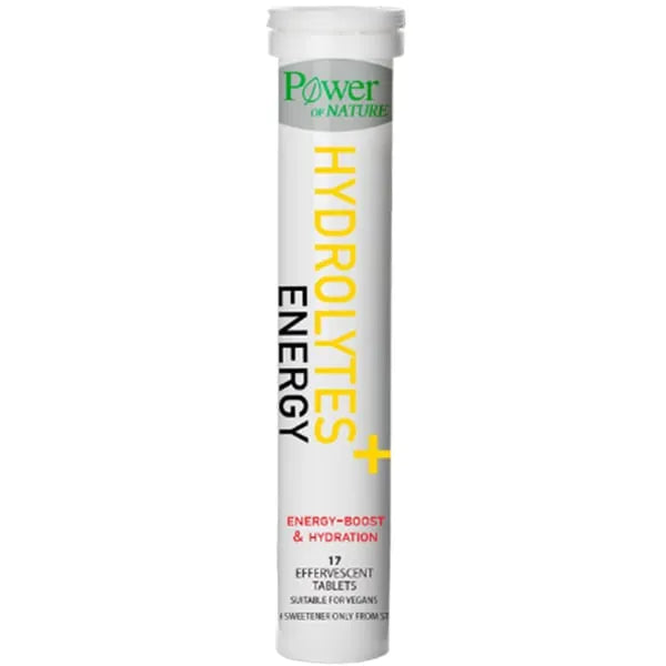 Power of Nature Hydrolytes Energy 17 Αναβράζοντα Δισκία για Ενυδάτωση & Τόνωση