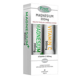 Power Health Magnesium 300mg Με Στέβια 20 Αναβράζοντα Δισκία & Δώρο Vitamin C 500mg 20 Αναβράζοντα Δισκία