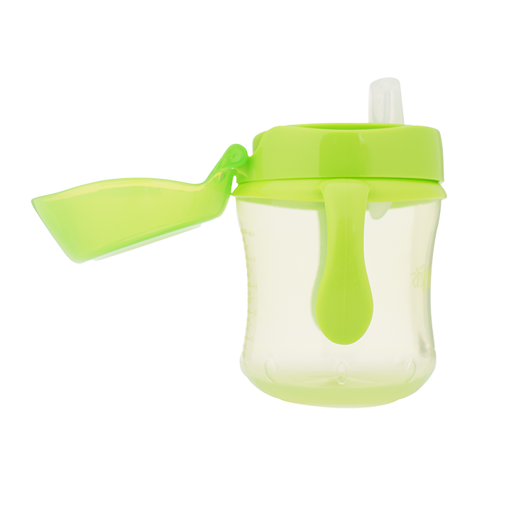 Dr Brown's Κύπελλο με Καπάκι & Λαβές Λαχανί 180ml, 6m+