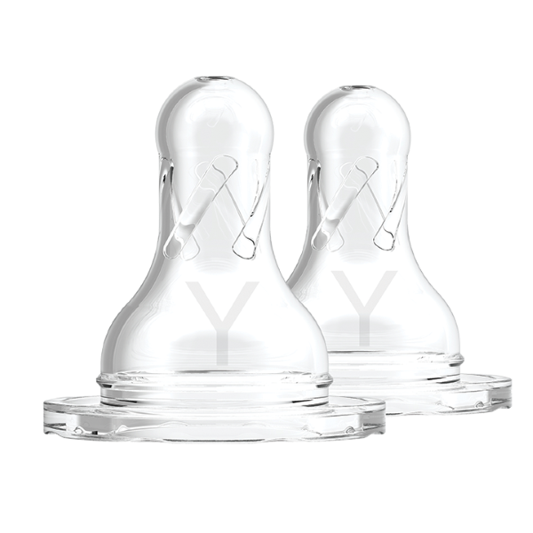 Dr Brown's Natural Flow Θηλή Σιλικόνης για Στενό Λαιμό Y-Cut 9m+ 2τμχ