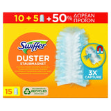 Swiffer Duster Ανταλλακτικά Ξεσκονόπανα 15 τεμάχια (10+5 Δώρο) με τεχνολογία παγίδευσης σκόνης