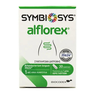 Symbiosys Alflorex Συμπλήρωμα Διατροφής 30 κάψουλες για την υποστήριξη του εντέρου
