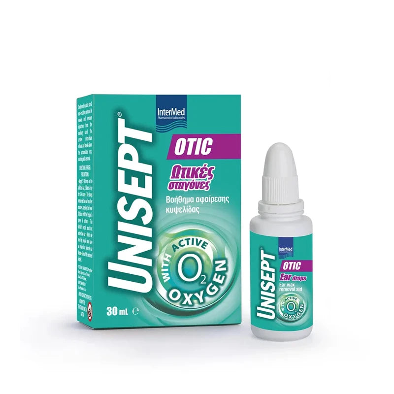 Unisept Otic Ear Drops 30ml - Ωτικές Σταγόνες για Αφαίρεση Κυψελίδας