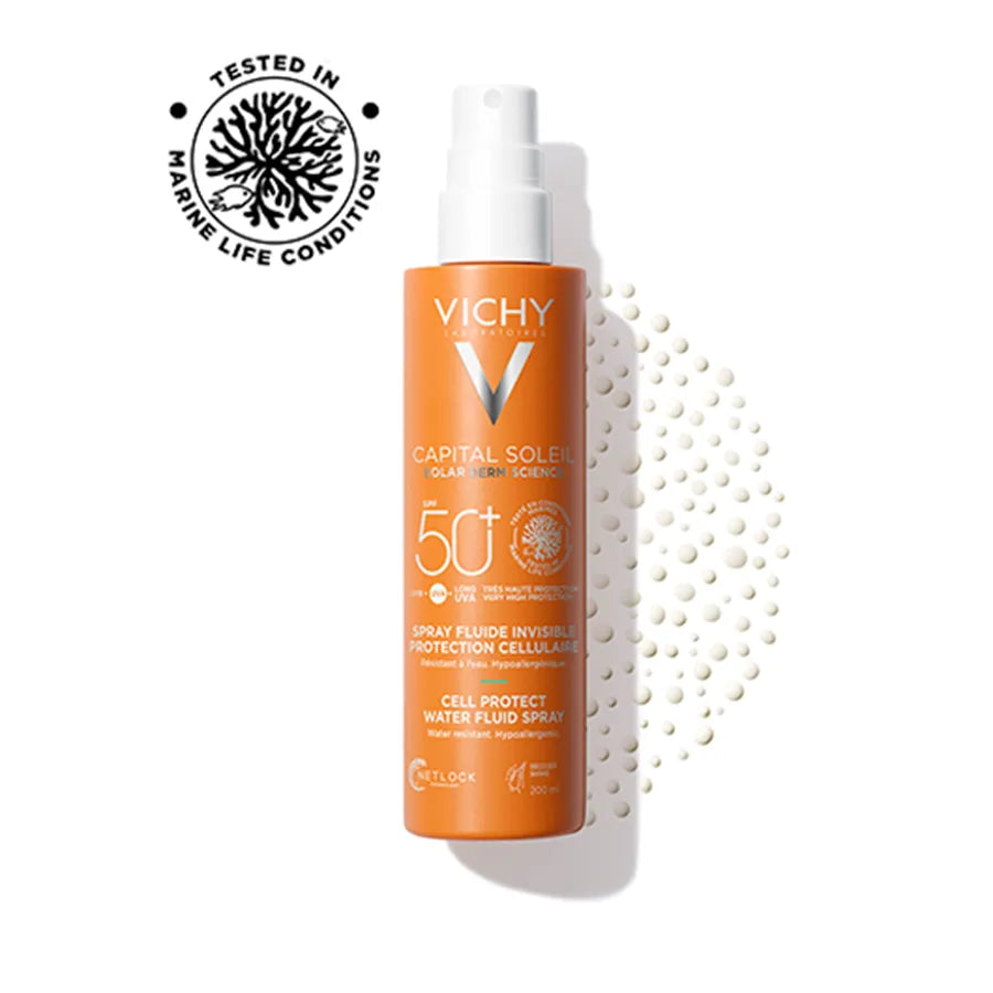 Vichy Capital Soleil Cell Protect SPF50+ με προστασία κυττάρων – ειδικά χαρακτηριστικά