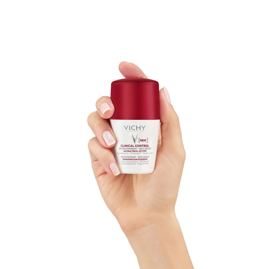 Vichy Clinical Control 96H Roll-On – Μέγεθος και Εφαρμογή στο Χέρι