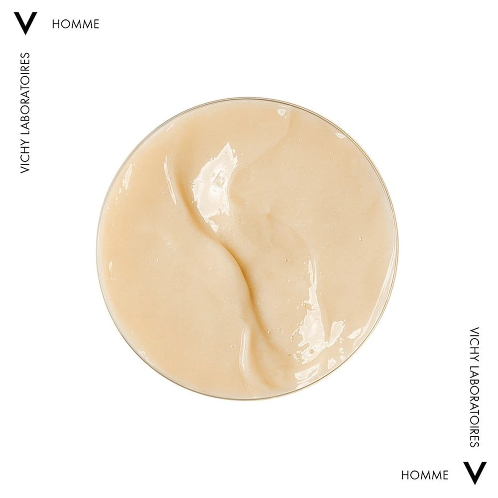 Κρεμώδης υφή Vichy Homme Hydra Mag C+ σε κοντινό πλάνο