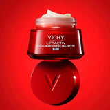 Vichy Liftactiv Collagen Specialist 16 Night πάνω σε στρώμα κρέμας