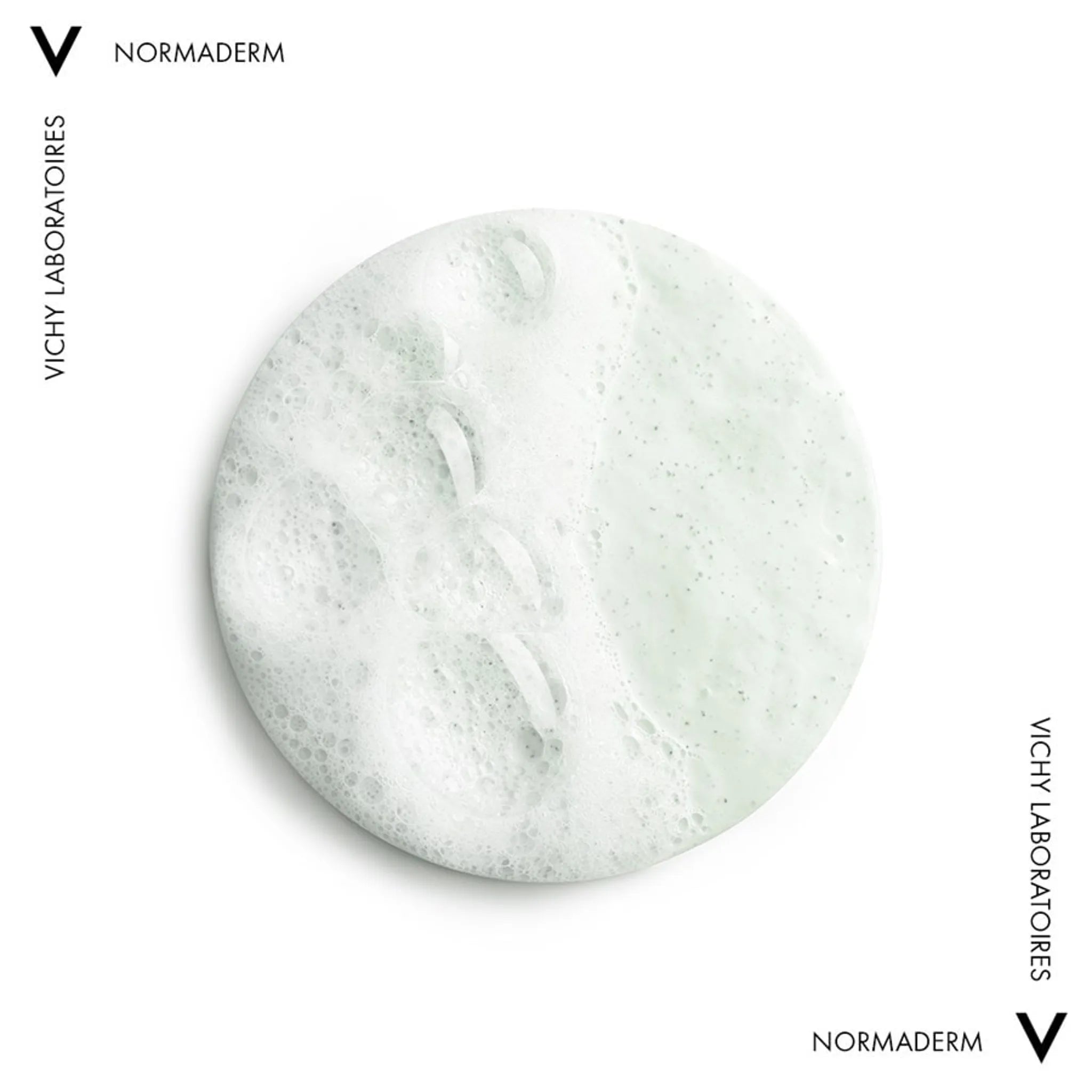 Υφή Vichy Normaderm 3-in-1 Καθαριστικό Scrub Μάσκα με Αφρό και Κόκκους