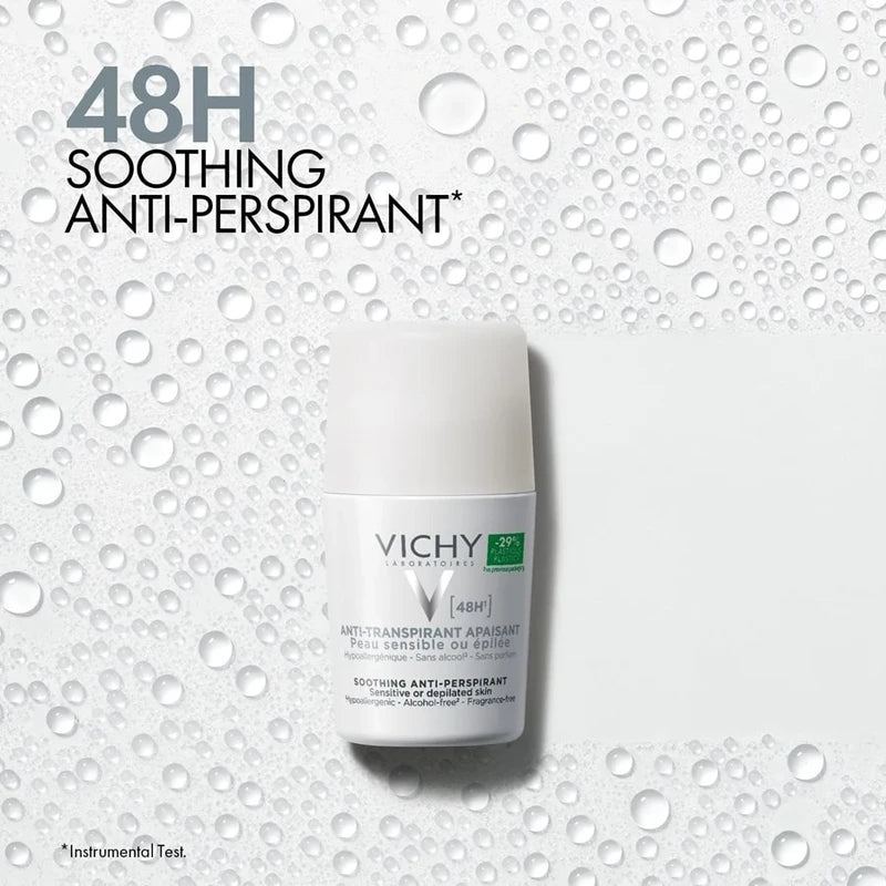 Vichy Soothing 48H Αποσμητικό Roll-On αποτελεσματικότητα