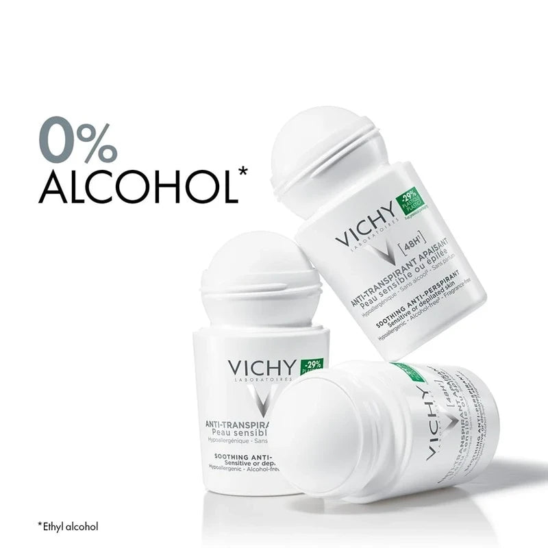 Vichy Soothing 48H Αποσμητικό Roll-On χωρίς αλκοόλ