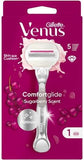 Gillette Venus ComfortGlide Sugarberry Γυναικεία Ξυριστική Μηχανή με 1 Ανταλλακτική Κεφαλή