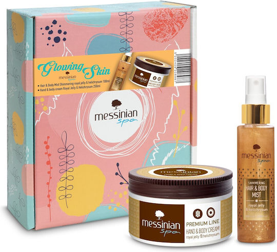 Messinian Spa Promo Glowing Skin Hair & Body Mist 100ml & Hand And Body Cream 250ml
