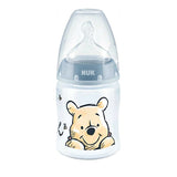 Nuk First Choise Disney Winnie the Pooh Μπιμπερό Πολυπροπυλενίου (PP) Με Θηλή Σιλικόνης 0-6m & Δείκτη Ελέγχου Θερμοκρασίας 150ml