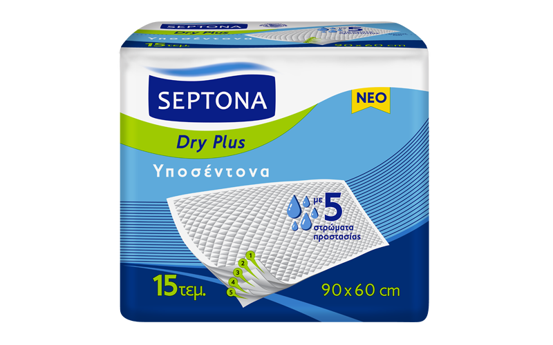 Septona Dry Plus Υποσέντονα 90x60cm 15pics
