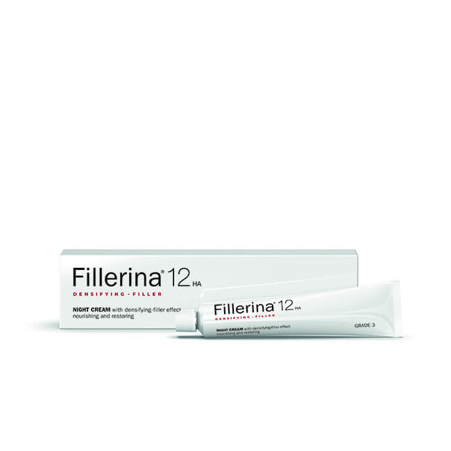 Fillerina Κρέμα Νυκτός Fillerina 12HA Αναπλήρωσης Όγκου Και Γεμίσματος - Βαθμός 3 50mL