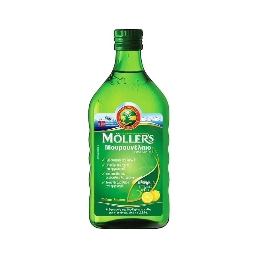 Möller’s Μουρουνέλαιο υγρό Λεμόνι 250ml