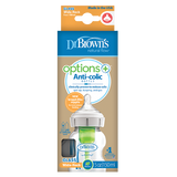 Dr Brown's Natural Flow Options+ Anti-colic Bottle Glass Wide Neck 150ml