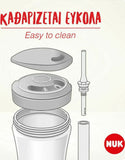 NUK Action Cup Ποτηράκι που Αλλάζει Χρώμα με Καλαμάκι για 12m+ Μπλε 230ml
