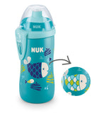 Nuk Junior Cup Chameleon Παγουράκι που Αλλάζει Χρώμα με Καπάκι Push-Pull 18m+ Μπλε Ψάρι, 300ml