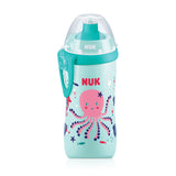 Nuk Junior Cup Chameleon Παγουράκι που Αλλάζει Χρώμα με Καπάκι Push-Pull 18m+ Ροζ Χταπόδι, 300ml