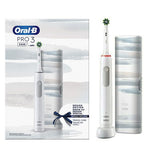 Oral-B Pro 3 3500 Ηλεκτρική Οδοντόβουρτσα με Αισθητήρα Πίεσης και Θήκη Ταξιδίου White Edition