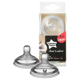 Tommee Tippee Closer To Nature Θηλές Σιλικόνης Παχύρευστης Τροφής 6m+ 2 Τεμάχια (42214276)