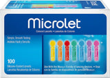 Ascensia Microlet Coloures Lancets Χρωματιστές Βελόνες Σακχάρου 100τμχ