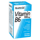 Health Aid Vitamin B6 Pyridoxine 100mg 90tabs