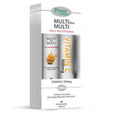 Power Of Nature Multi + Multi με Στέβια 20 Αναβράζοντα Δισκία & Δώρο Vitamin C 500mg Πορτοκάλι 20 Αναβράζοντα Δισκία