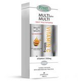 Power Of Nature Multi + Multi με Στέβια 24 αναβράζοντα δισκία & Vitamin C 500mg Πορτοκάλι 20 αναβράζοντα δισκία