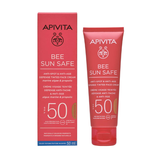 Apivita Bee Sun Safe Κρέμα Προσώπου κατά των Πανάδων & των Ρυτίδων SPF50 Με Χρώμα-Golden Απόχρωση 50ml