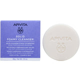 Apivita Solid Foamy Cleanser Μπάρα Καθαρισμού & Ντεμακιγιάζ Προσώπου & Ματιών 80g