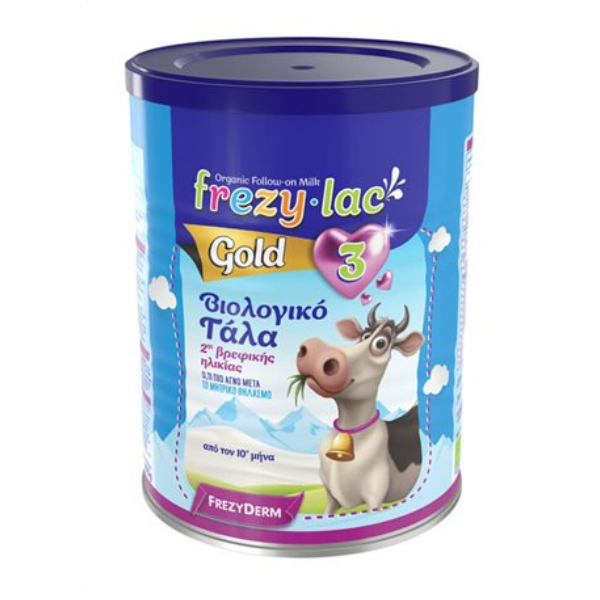 Frezyderm Frezylac Gold 3 Βιολογικό Αγελαδινό Γάλα Μετά Τον 1Οο Μήνα 900gr