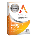 Bionat Active Immune Boost Vitamin D, C & Zinc Συμπλήρωμα Διατροφής για την Ενίσχυση του Ανοσοποιητικού Συστήματος 30 Κάψουλες