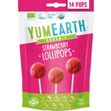 YUMEARTH Βιολογικά Γλειφιτζούρια Φράουλα 87gr - 14τμχ