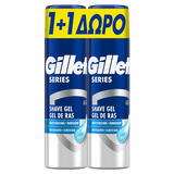 Gillette Series Gel Ξυρίσματος Moisturizing 2x200ml Δώρο