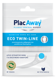 Plac Away Eco Twin-line Flosser Οδοντικό Νήμα Με Λαβή Με Γεύση Μέντα 30 Τεμάχια