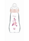Mam Feel Good Γυάλινο Μπιμπερό 2+ Μηνών 260ml Ροζ (375SG)